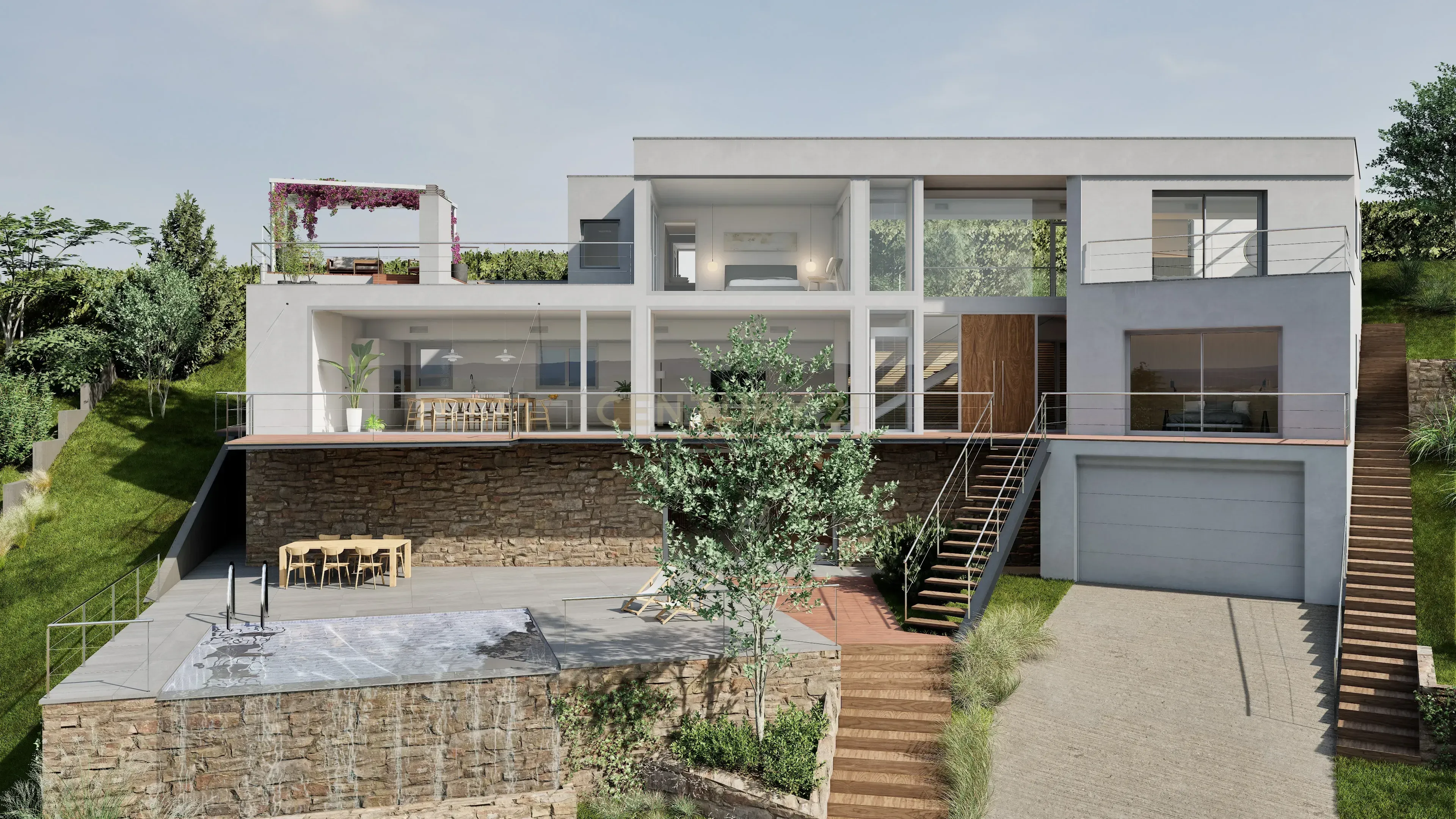 Exterior view of House or chalet for sale in Sant Esteve Sesrovires  with Terrace and Swimming Pool