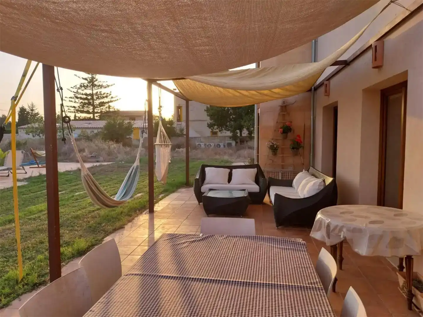 Terrace of Flat for rent in Llucmajor  with Air Conditioner, Private garden and Swimming Pool