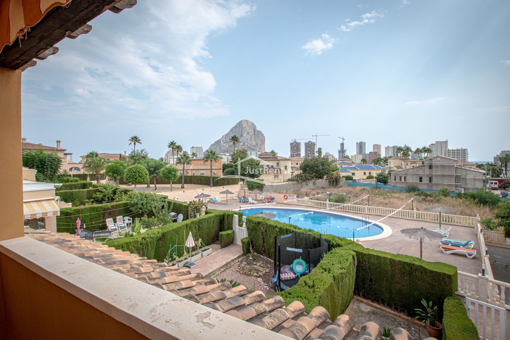 Jardí de Casa adosada de lloguer en Calpe / Calp amb Aire condicionat, Jardí privat i Terrassa