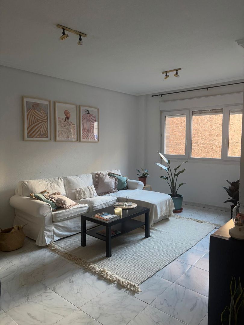 Wohnzimmer von Wohnung zur Miete in  Madrid Capital mit Klimaanlage, Heizung und Parkett