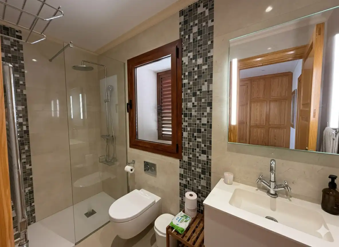 Bathroom of Houses for sale in Sant Joan de Labritja  with Air Conditioner, Heating and Terrace