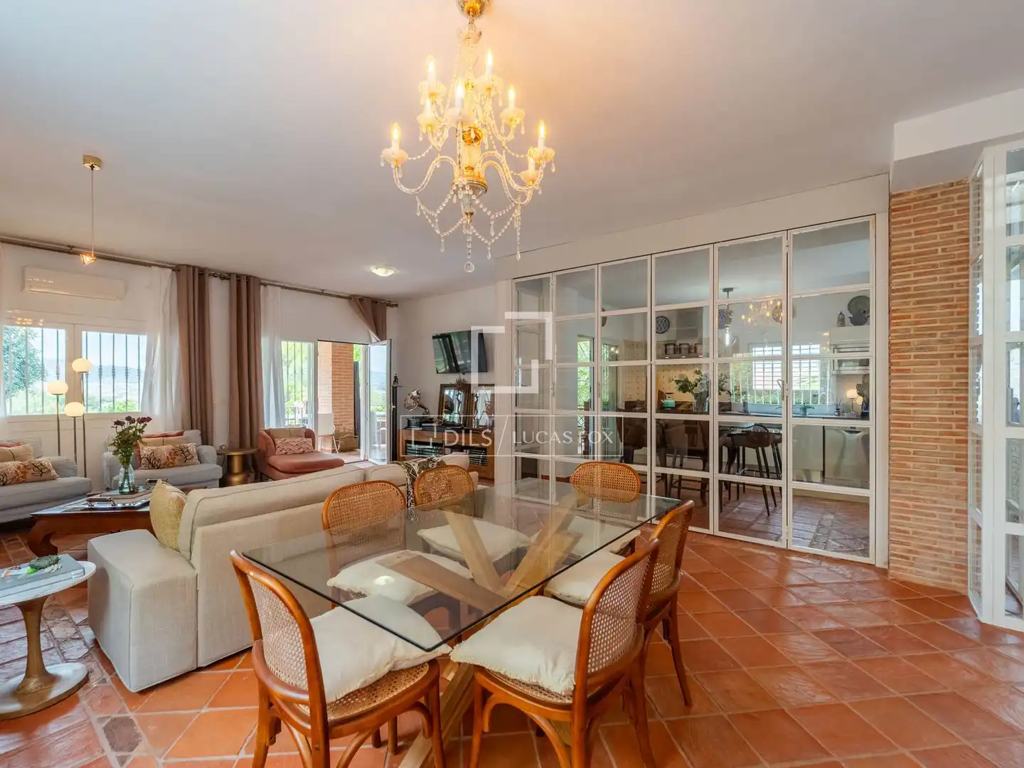 Dining room of Houses for rent in L'Eliana  with Air Conditioner, Heating and Private garden
