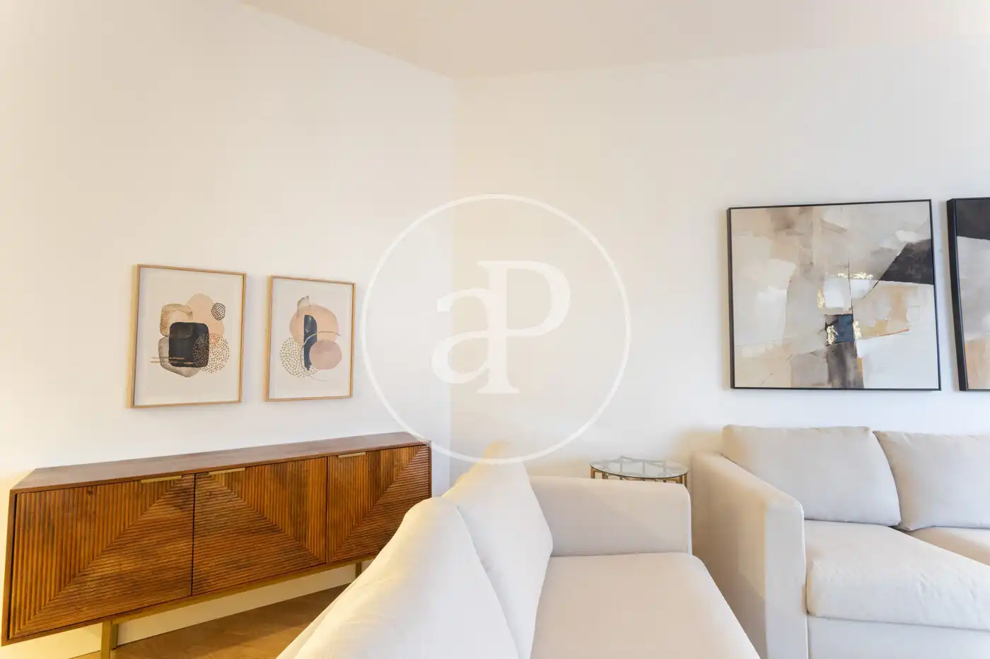 Wohnzimmer von Wohnung zur Miete in Barcelona mit Klimaanlage, Heizung und Möbliert