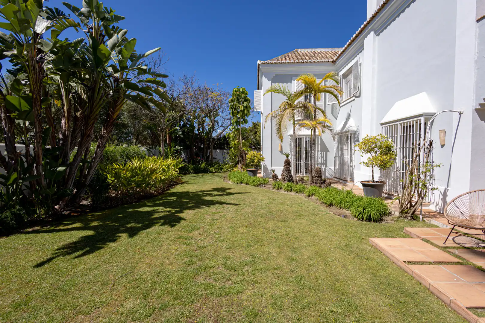 Jardín de Casa o chalet de alquiler en Estepona con Jardín privado, Terraza y Piscina