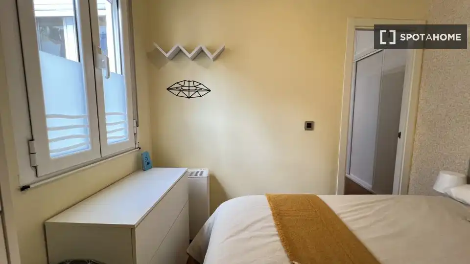 Habitación de Piso de alquiler en Madrid con Aire acondicionado, Calefacción y Amueblado