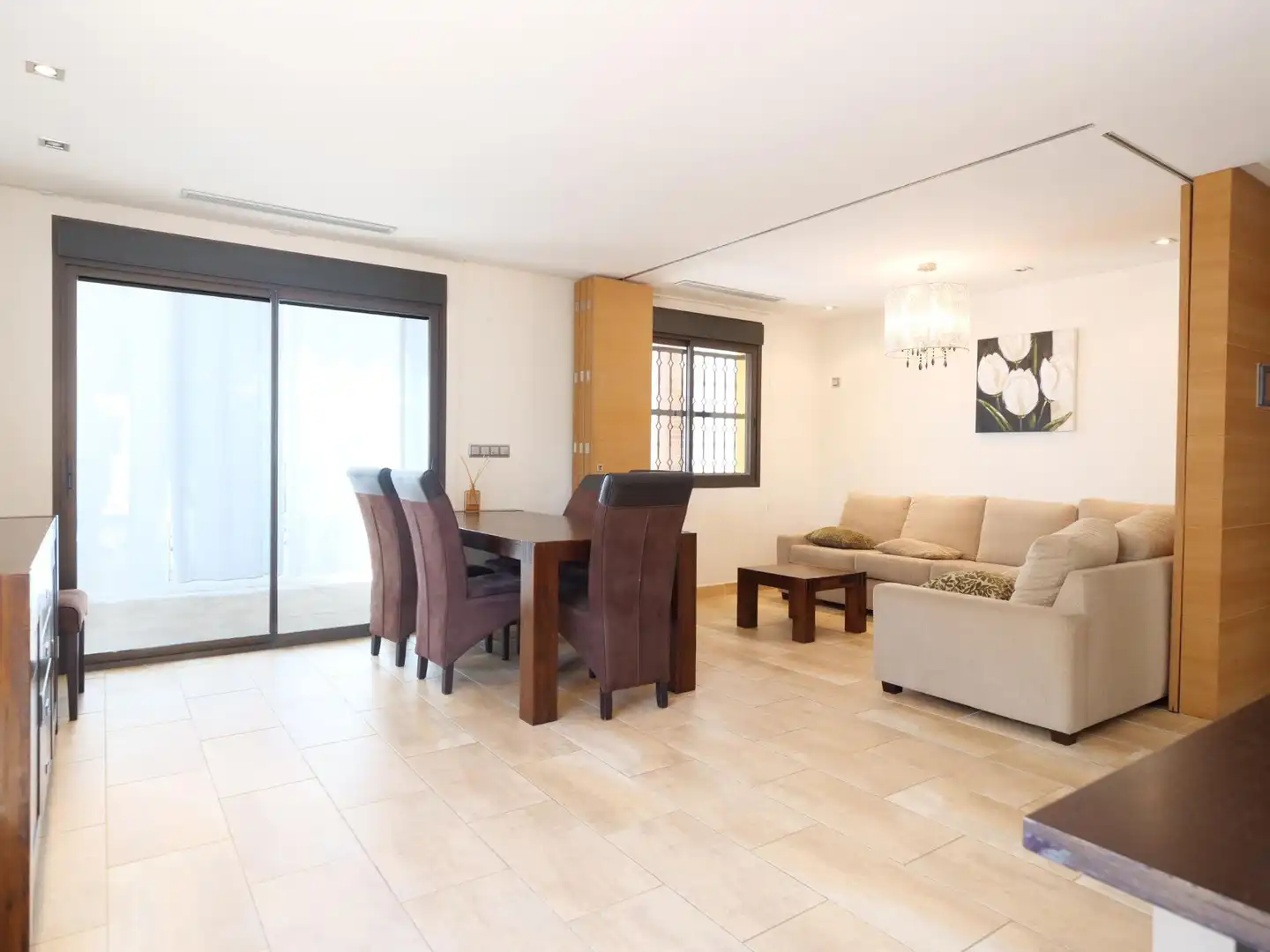 Comedor de Apartamento en venta en Guardamar del Segura con Aire acondicionado, Jardín privado y Terraza