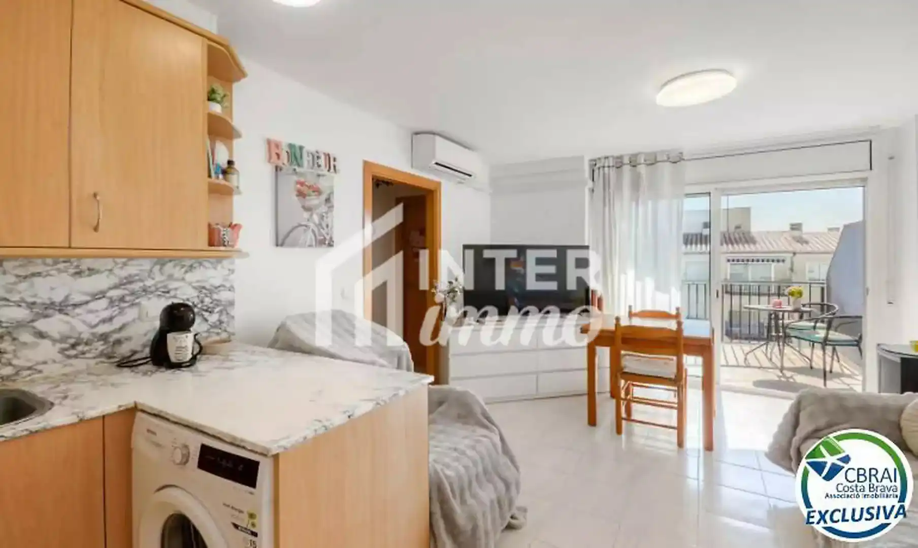 Bedroom of Flat for sale in Roses  with Air Conditioner and Terrace