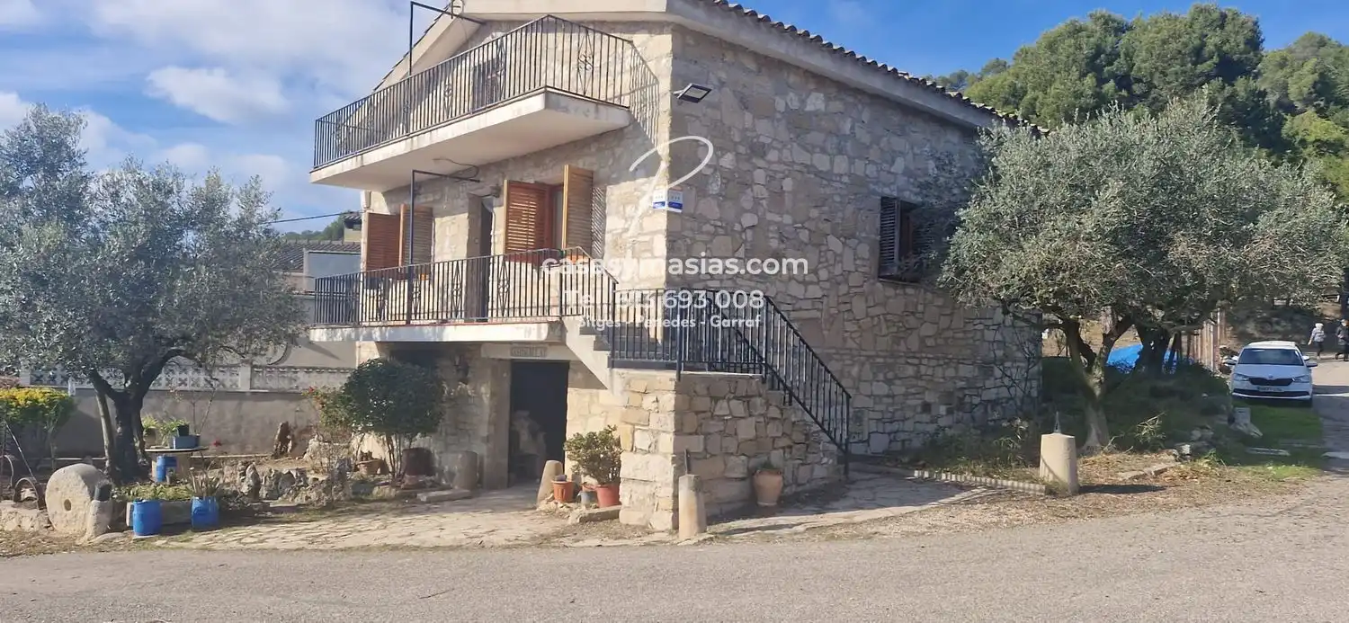Vista exterior de Finca rústica en venta en Santa Margarida de Montbui con Calefacción, Jardín privado y Terraza