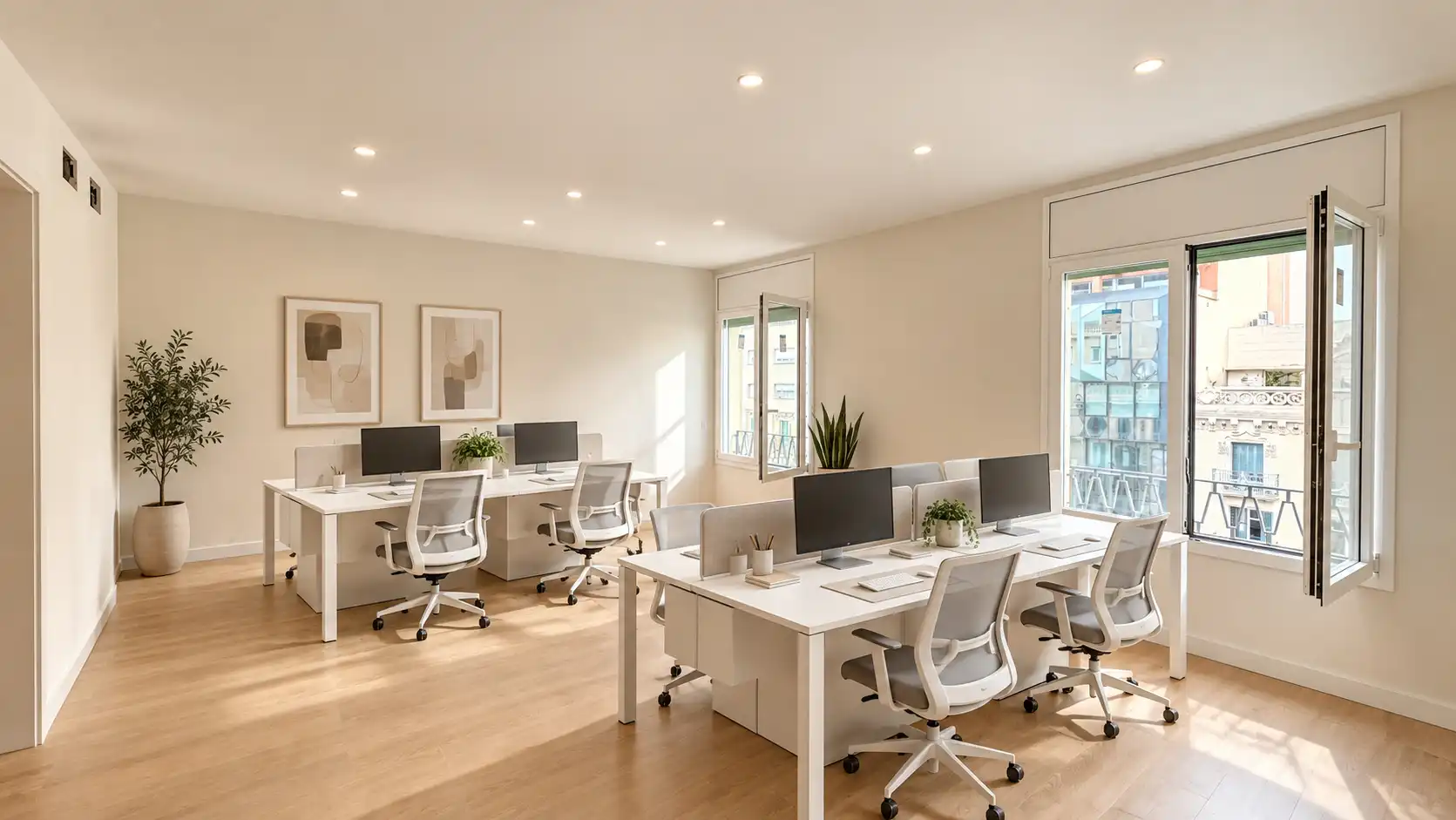 Büro zur Miete in Barcelona mit Klimaanlage, Heizung und Internet