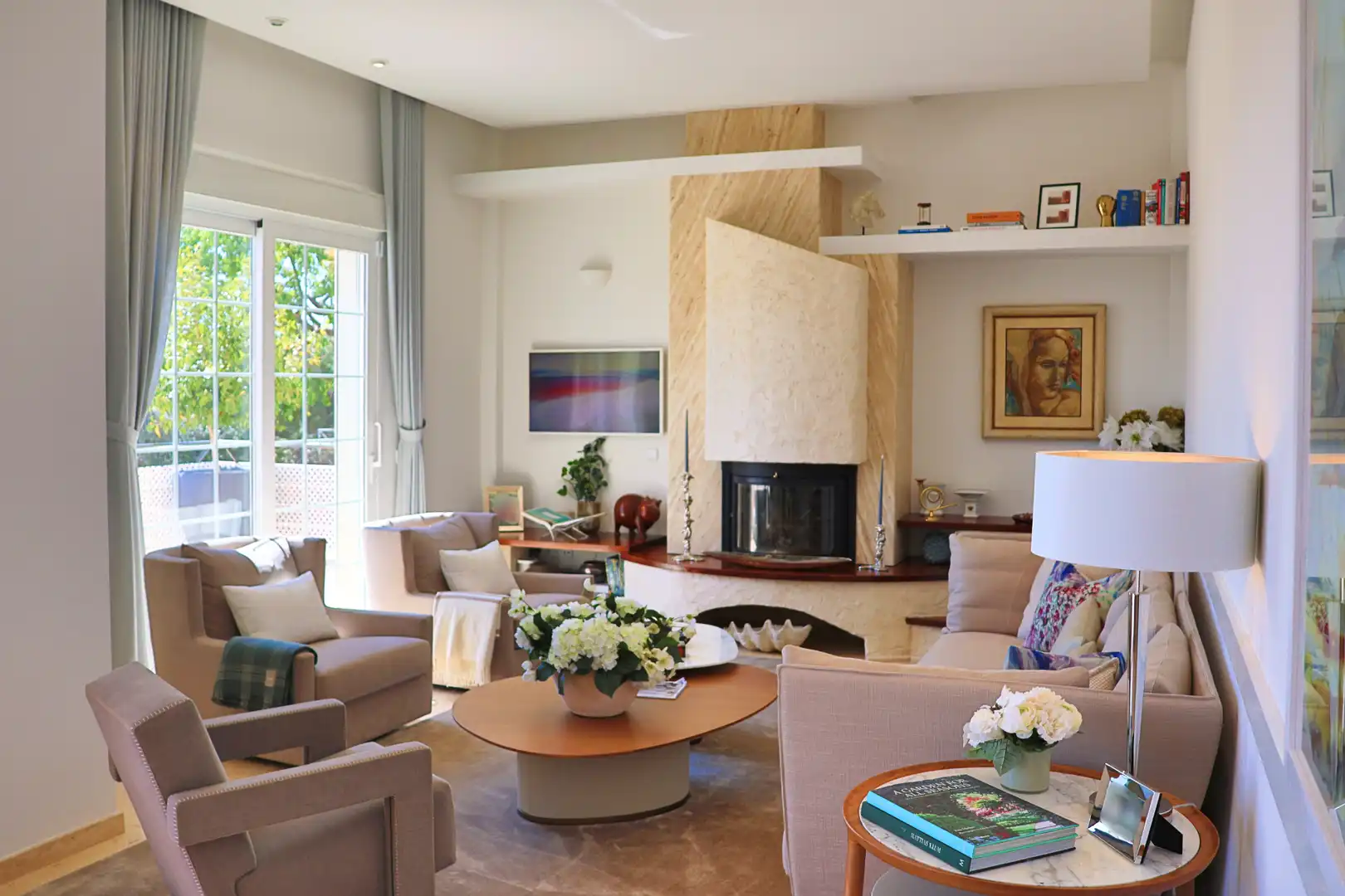 Living room of Houses for sale in Calvià  with Air Conditioner, Private garden and Terrace