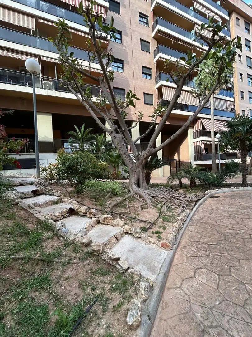 Garden of Apartments for rent in Gandia  with Air Conditioner, Heating and Private garden