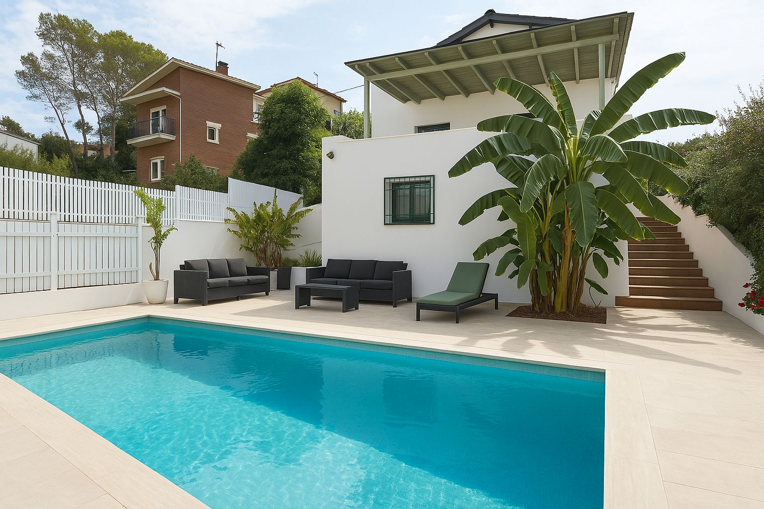 Piscina de Casa o xalet en venda en Castelldefels amb Aire condicionat, Calefacció i Jardí privat