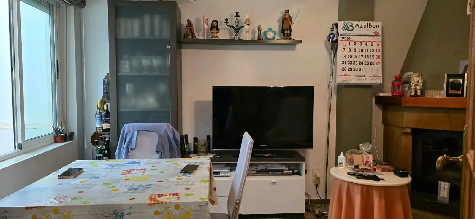 Sala de estar de Piso en venta en La Font d'en Carròs con Terraza, Trastero y Amueblado