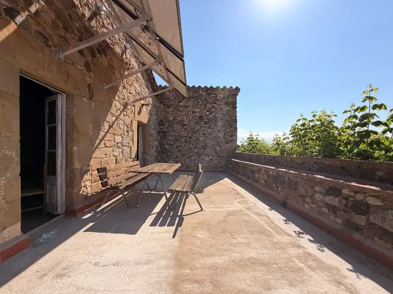Terrasse von Country house zum Verkauf in La Tallada d'Empordà mit Privatgarten, Terrasse und Abstellraum