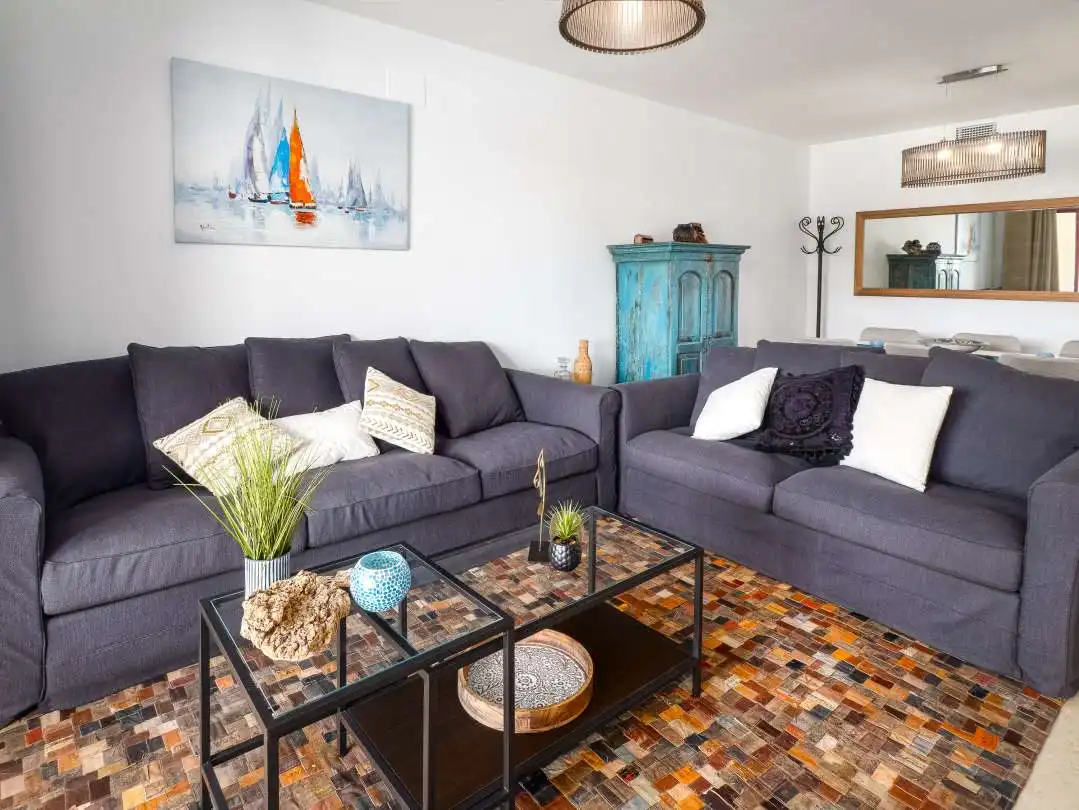 Living room of Flat for rent in Sotogrande  with Air Conditioner, Heating and Terrace
