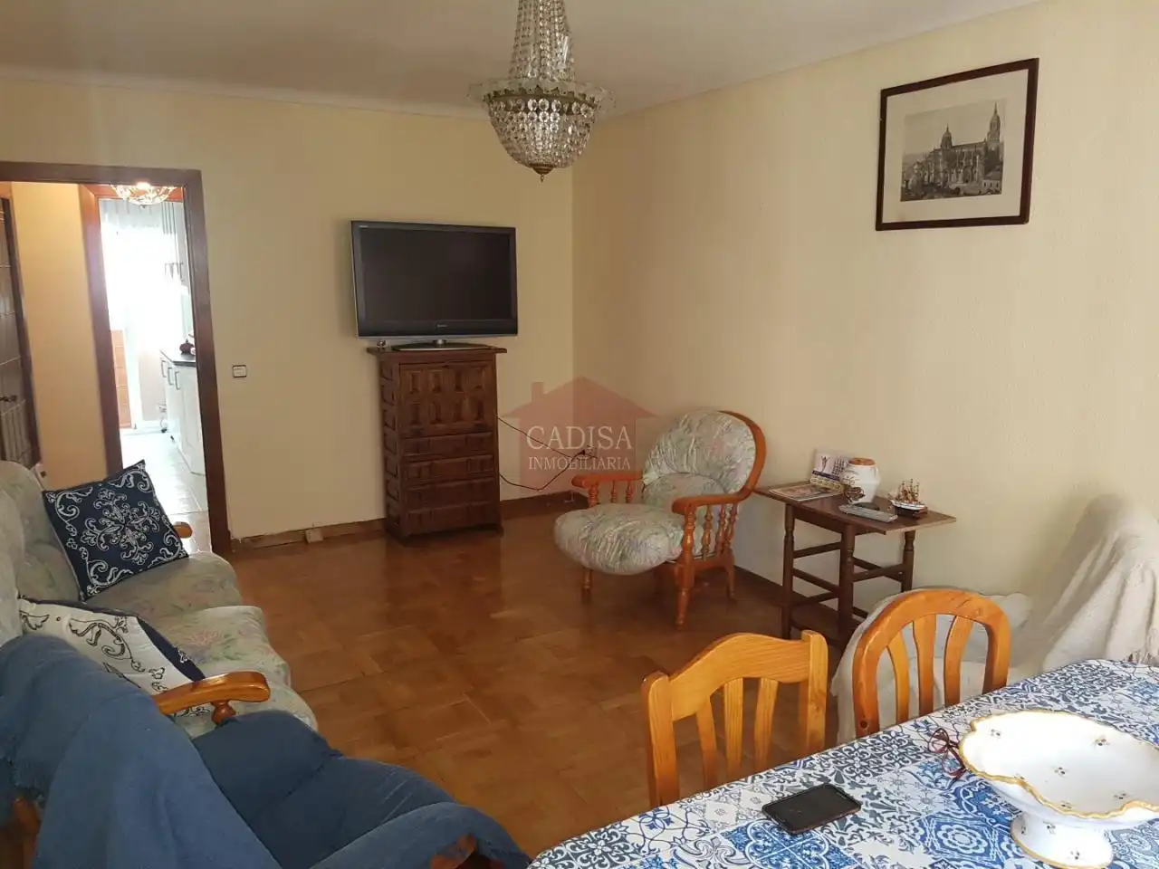 Wohnzimmer von Wohnung zur Miete in Salamanca mit Heizung, Parkett und Möbliert