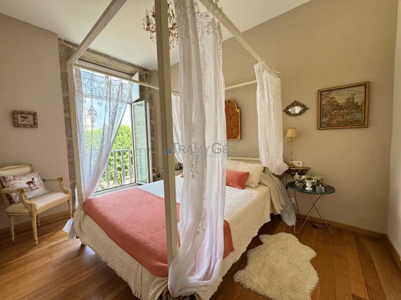 Schlafzimmer von Wohnungen zur Miete in Mondariz-Balneario mit Heizung und Möbliert