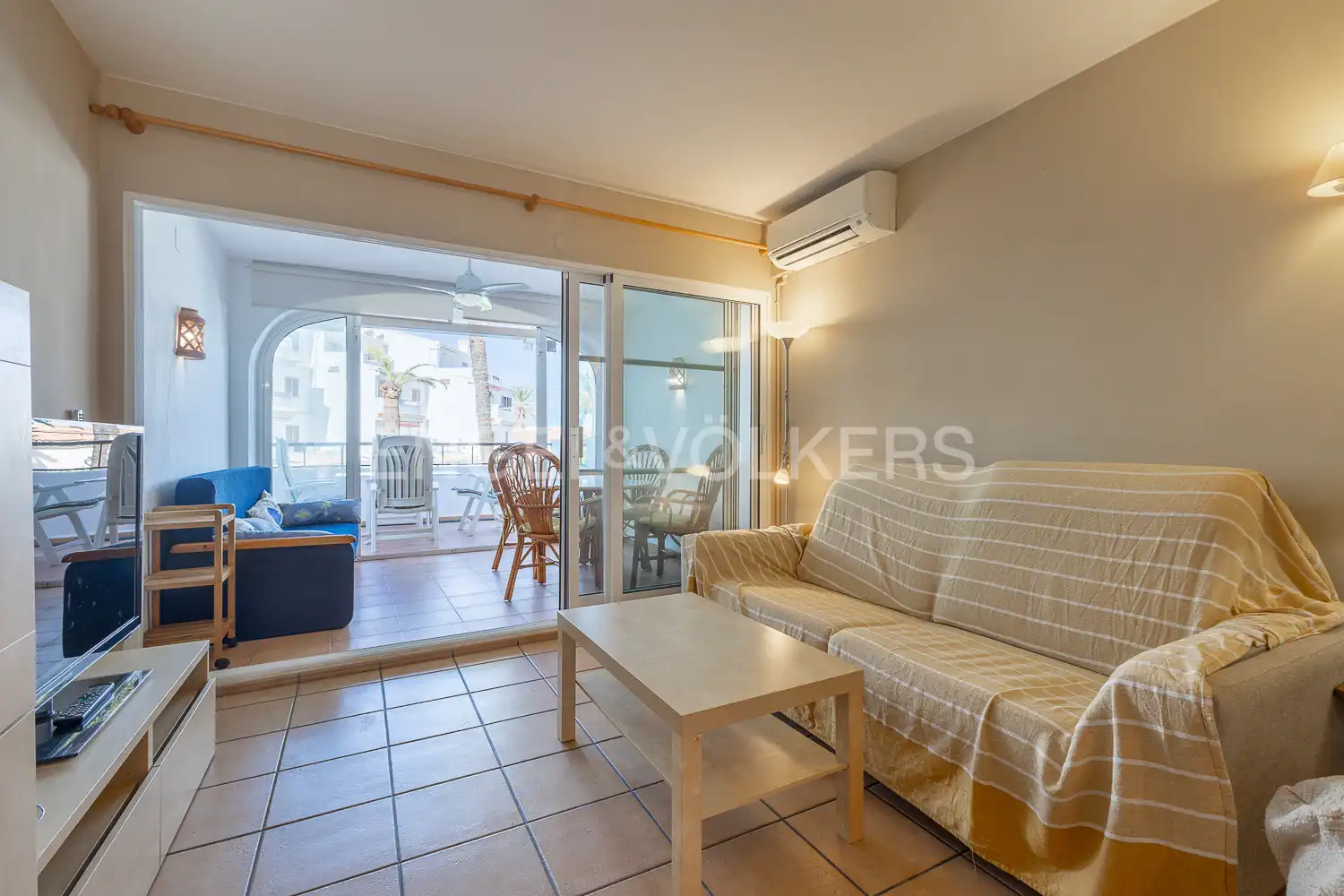 Balcony of Flat for rent in Dénia  with Air Conditioner, Heating and Terrace
