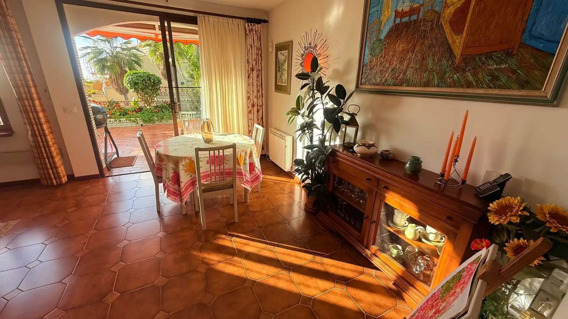 Comedor de Apartamento en venta en Puerto de la Cruz con Jardín privado, Trastero y Amueblado
