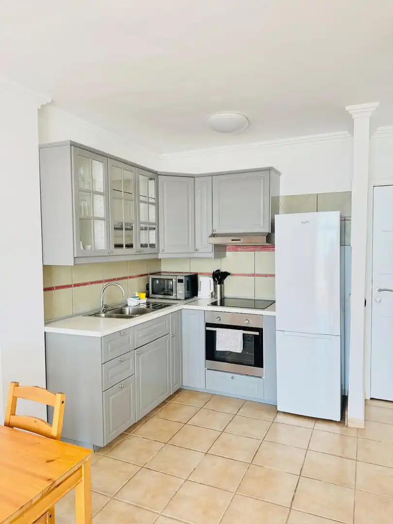 Kitchen of Flat for sale in Adeje  with Swimming Pool, Furnished and Balcony
