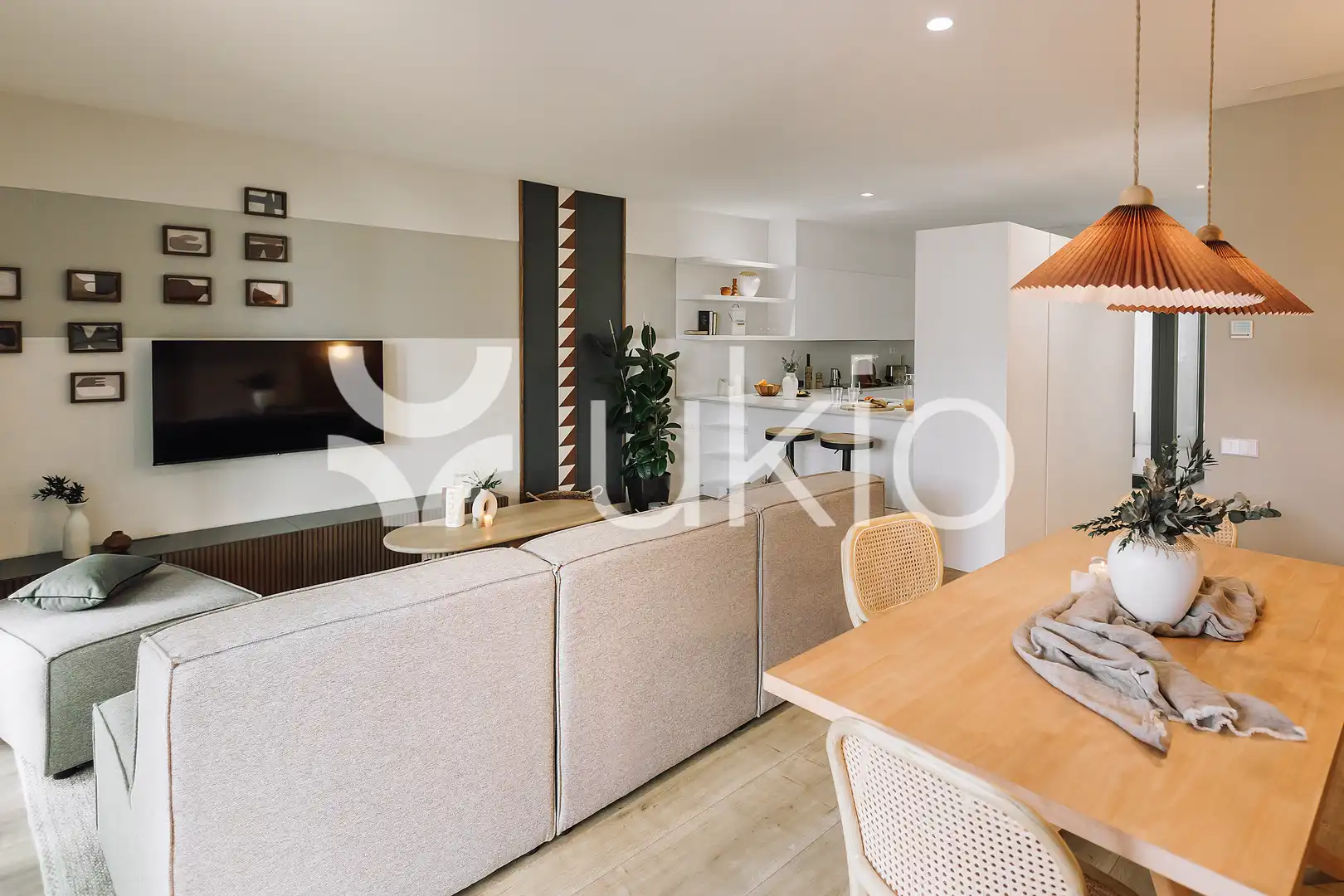 Living room of Apartments for rent in Barcelona  with Air Conditioner, Heating and Terrace