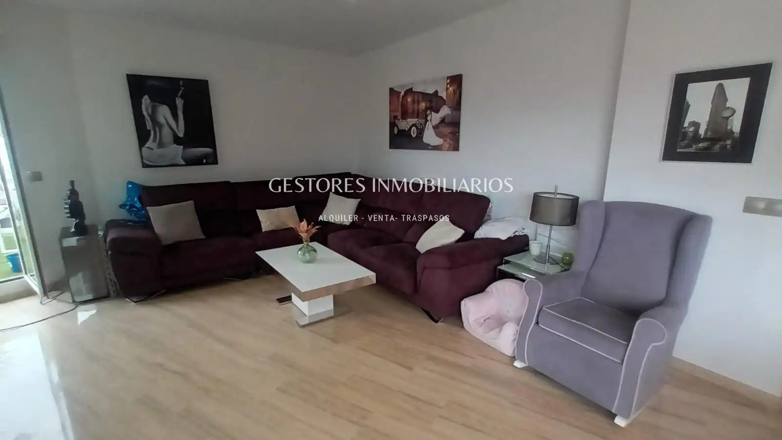Wohnzimmer von Dachboden zum Verkauf in Ibi mit Klimaanlage, Heizung und Terrasse