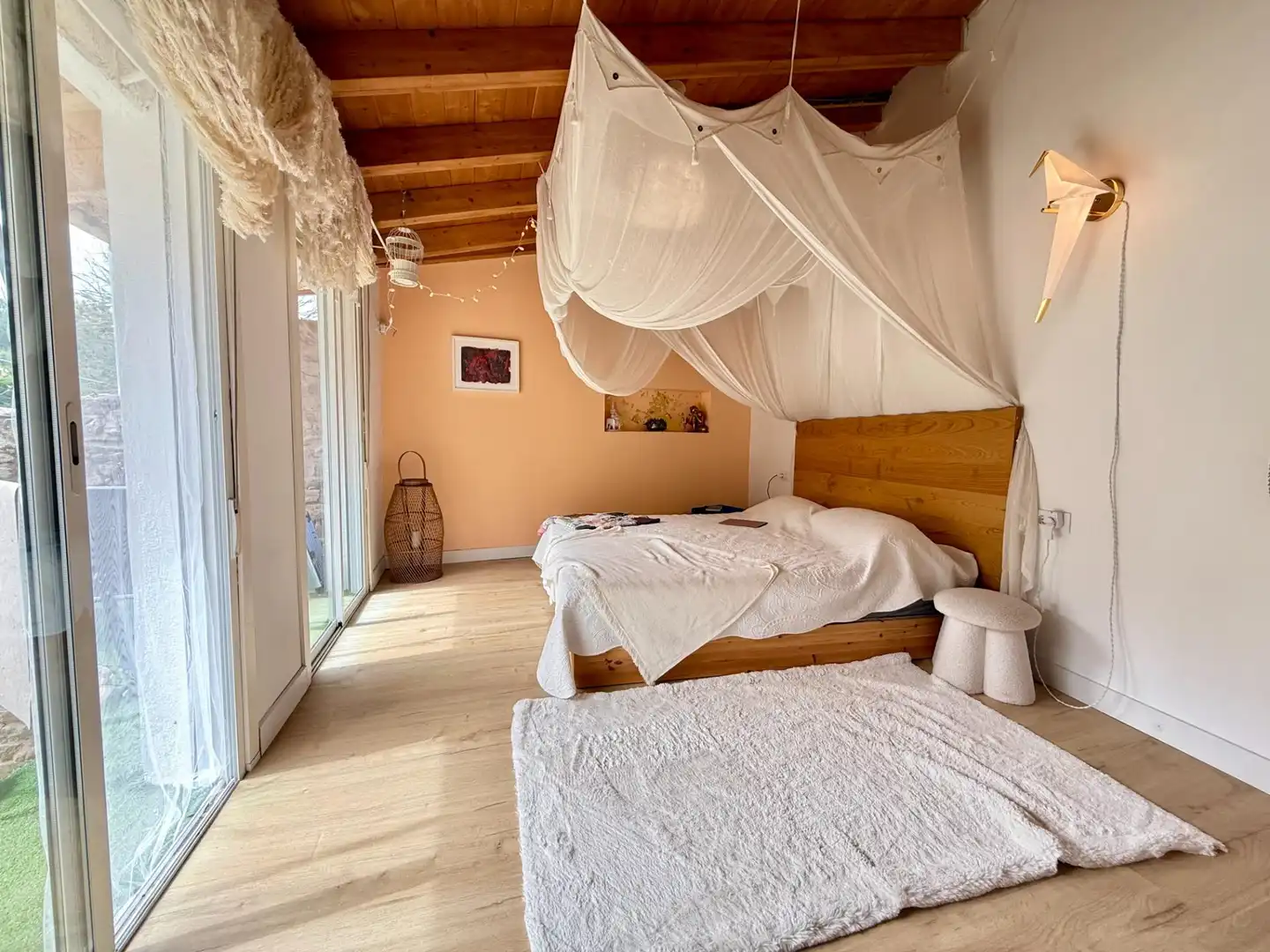 Habitación de Casa o chalet en venta en Sober con Jardín privado, Piscina y Amueblado