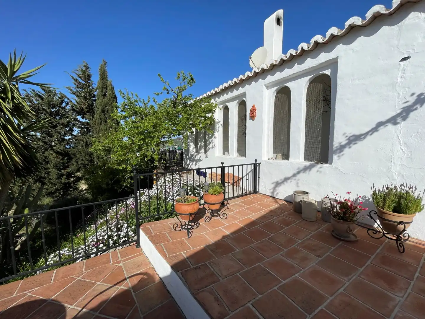 Terrasse von Country house zum Verkauf in Villanueva de la Concepción mit Klimaanlage, Heizung und Privatgarten