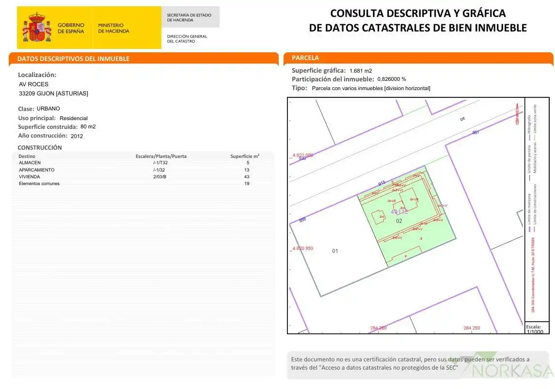 Apartment with lift for sale in Roces, imagen 14