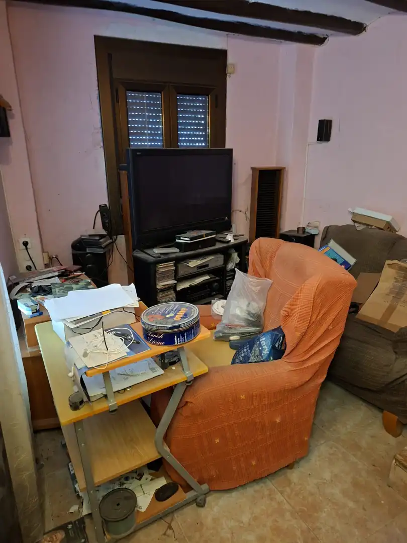 Sala d'estar de Casa o xalet en venda en Fabara amb Moblat i Balcó