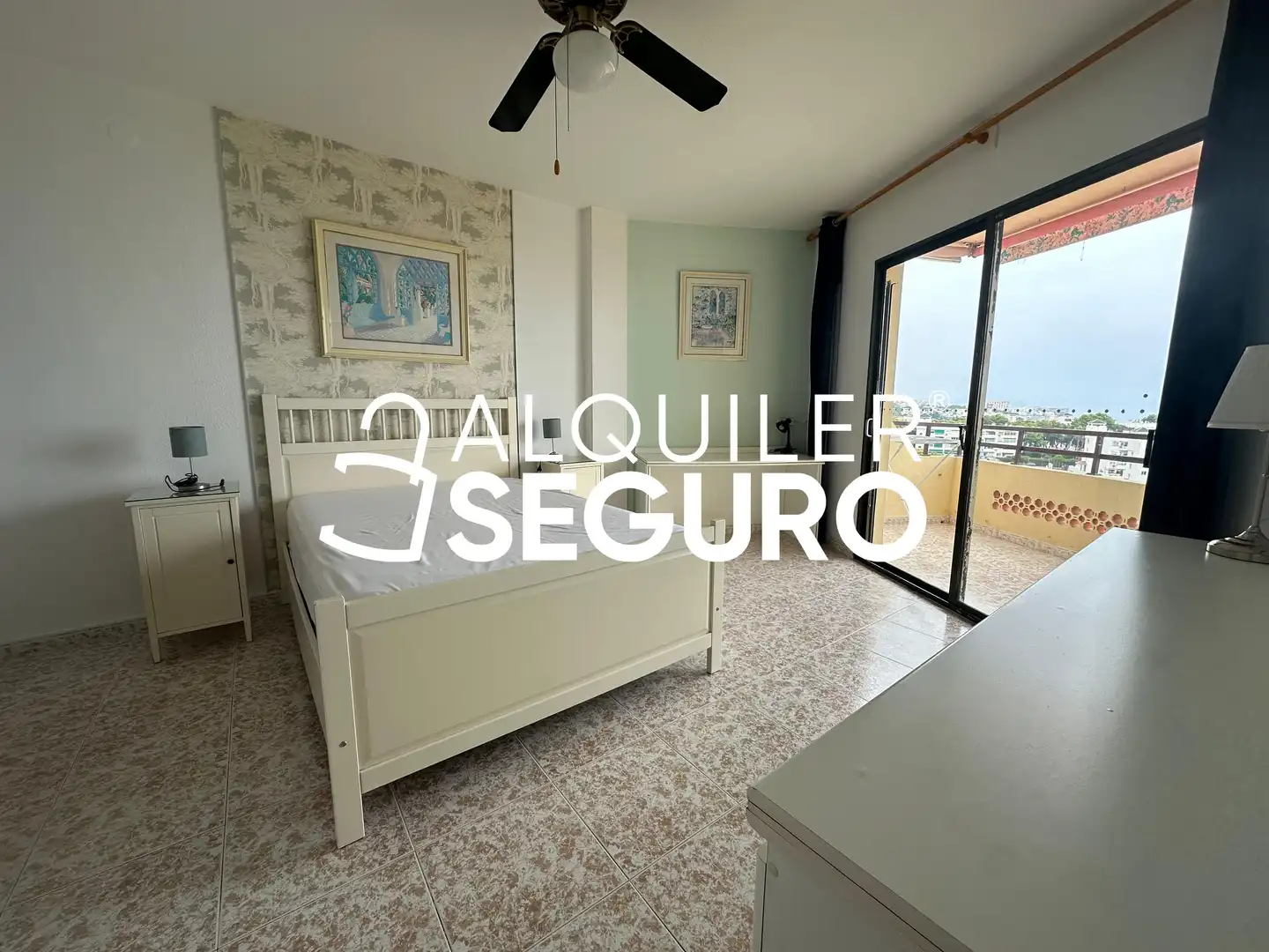Bedroom of Flat for rent in Torremolinos  with Air Conditioner, Swimming Pool and Furnished