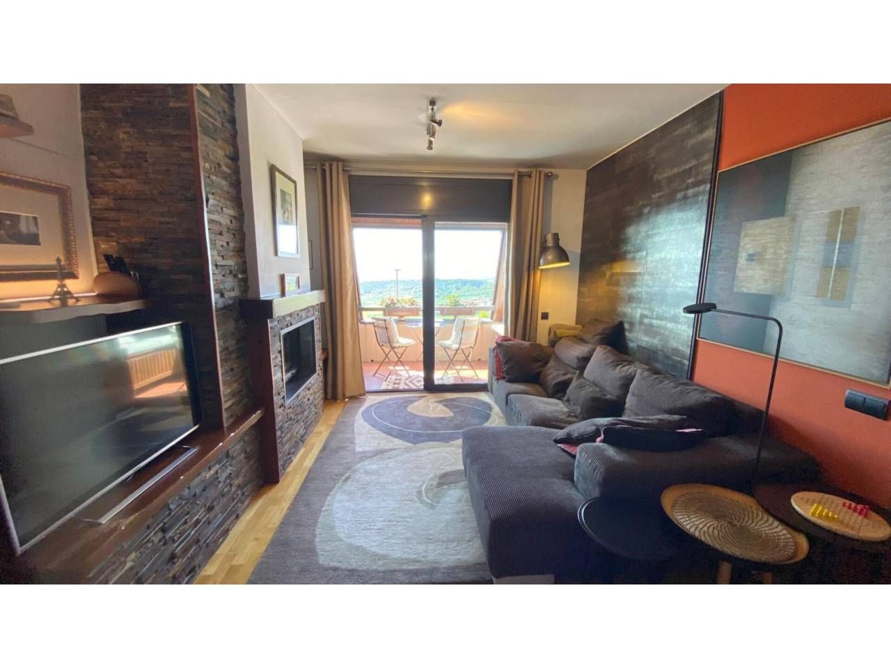 Living room of Attic for sale in Berga  with Terrace, Furnished and Balcony