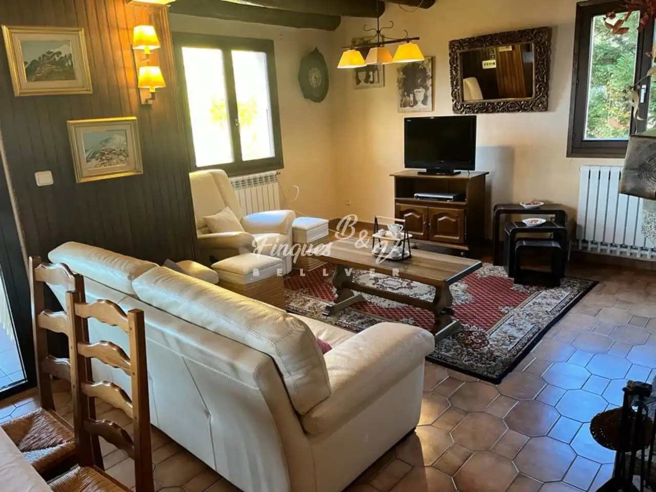 Living room of Houses for rent in Dorres  with Heating, Private garden and Parquet flooring