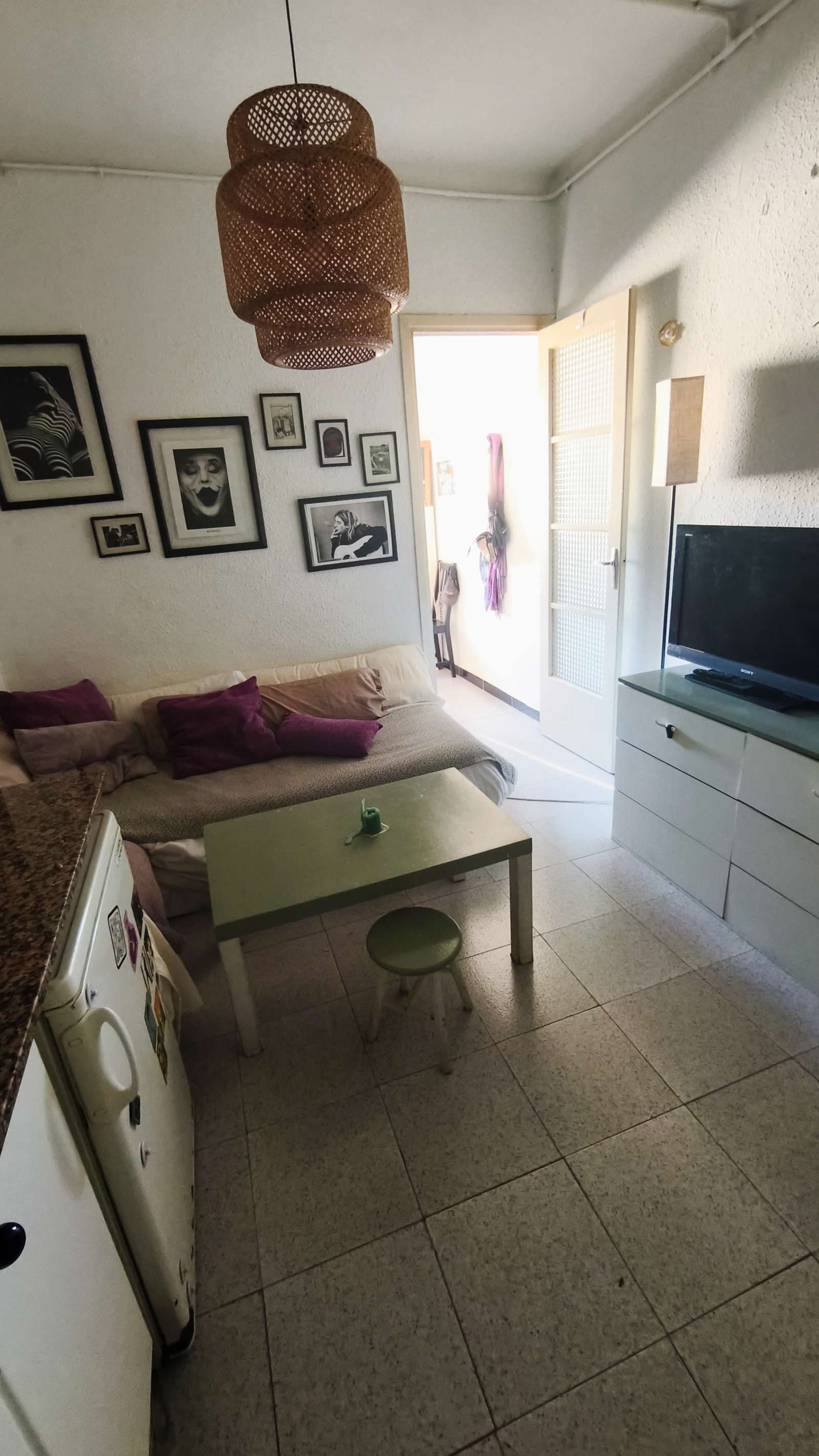 Sala d'estar de Estudi per a compartir en  Barcelona Capital amb Aire condicionat i Terrassa