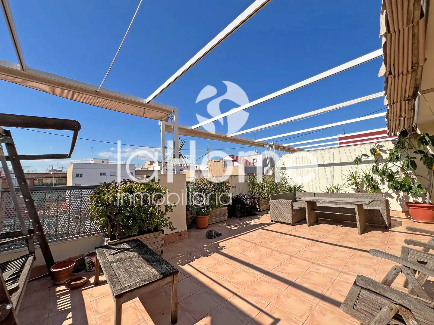 Terrasse von Dachboden zum Verkauf in Valencia mit Klimaanlage, Heizung und Parkett