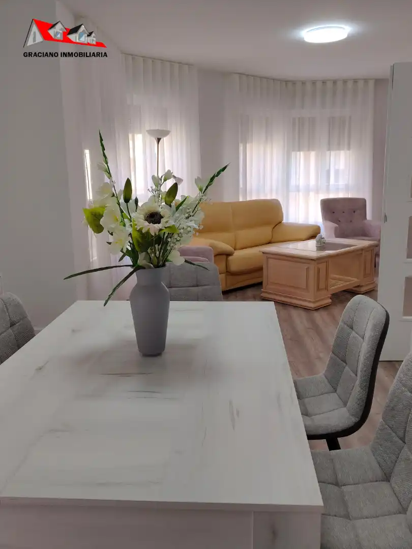 Sala d'estar de Pis de lloguer en Albacete amb Aire condicionat, Calefacció i Moblat