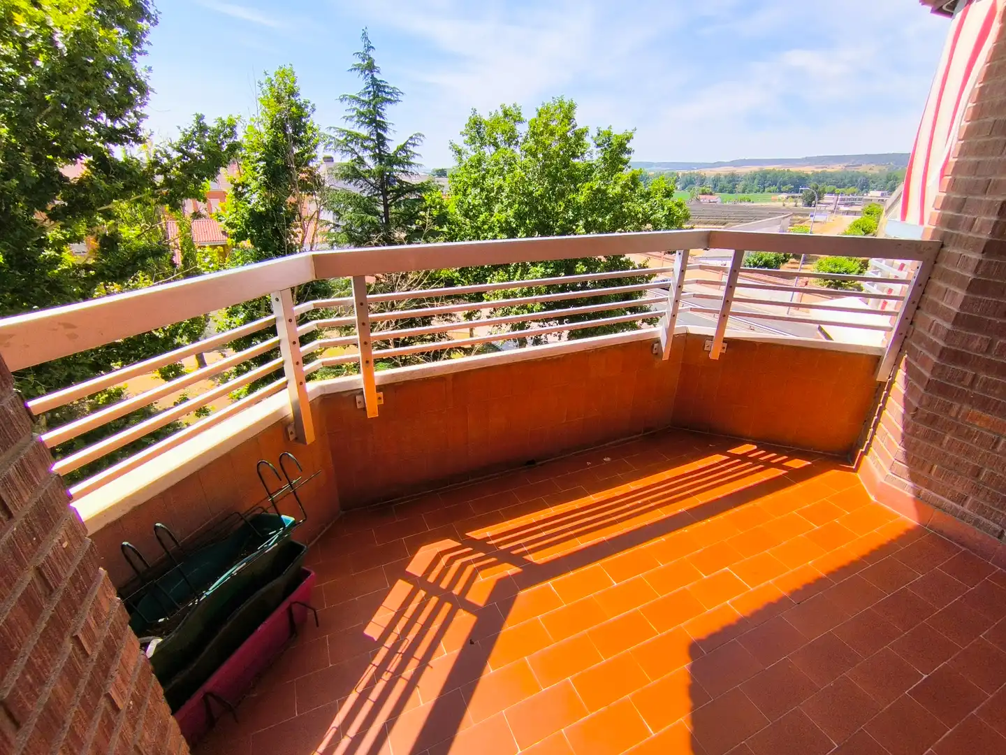 Terraza de Piso de alquiler en Palencia con Calefacción, Parquet y Terraza