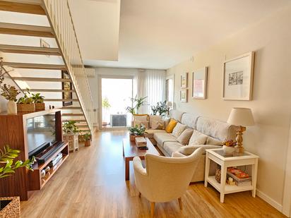 Living room of Attic for sale in Sabadell  with Air Conditioner, Terrace and Balcony