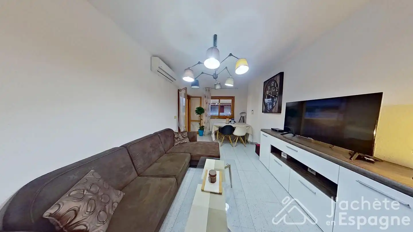 Sala de estar de Piso en venta en Moncofa con Aire acondicionado, Terraza y Amueblado