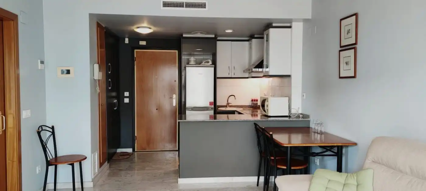 Cuina de Pis de lloguer en Valencia amb Aire condicionat, Parquet i Terrassa