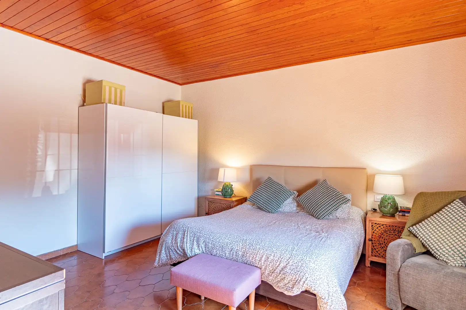 Habitación de Casa o chalet en venta en Verges con Aire acondicionado, Jardín privado y Piscina