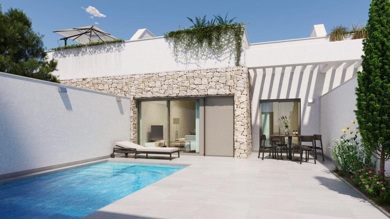 Swimming pool of Country house for sale in Pilar de la Horadada  with Air Conditioner, Private garden and Terrace