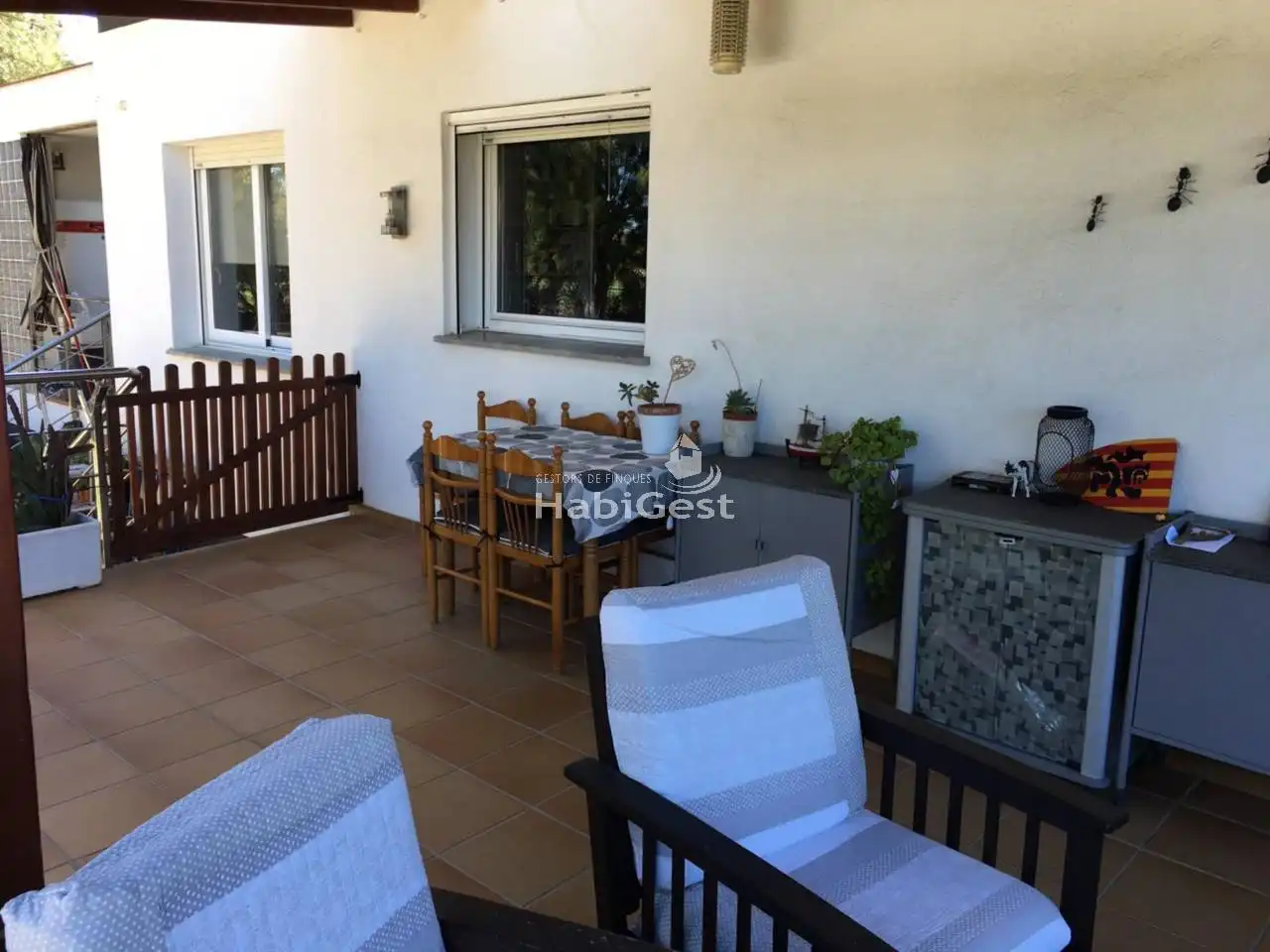 Terraza de Casa o chalet en venta en Fontcoberta con Jardín privado, Terraza y Piscina