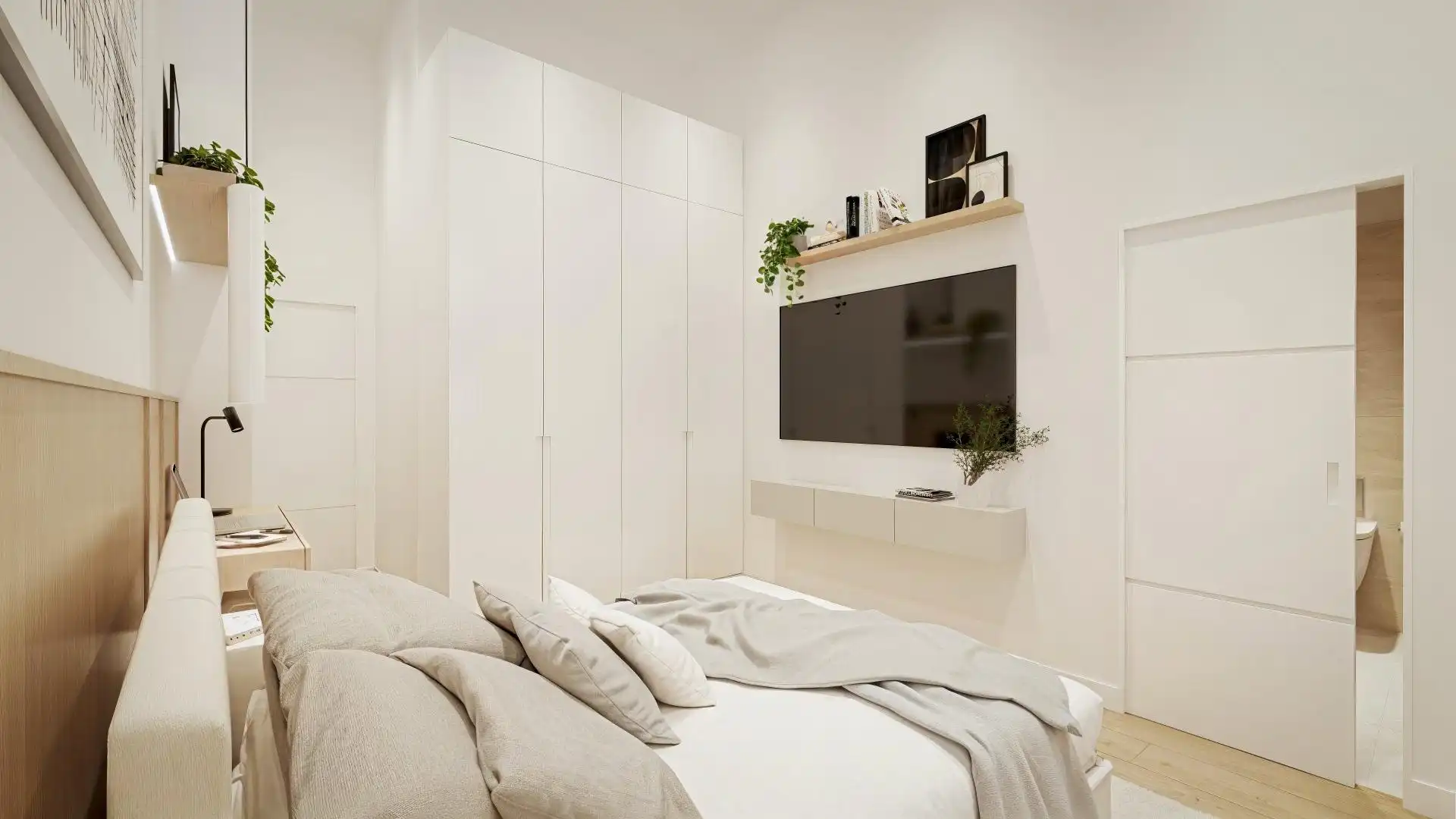 Schlafzimmer von Dachboden zum Verkauf in Tarragona mit Parkett