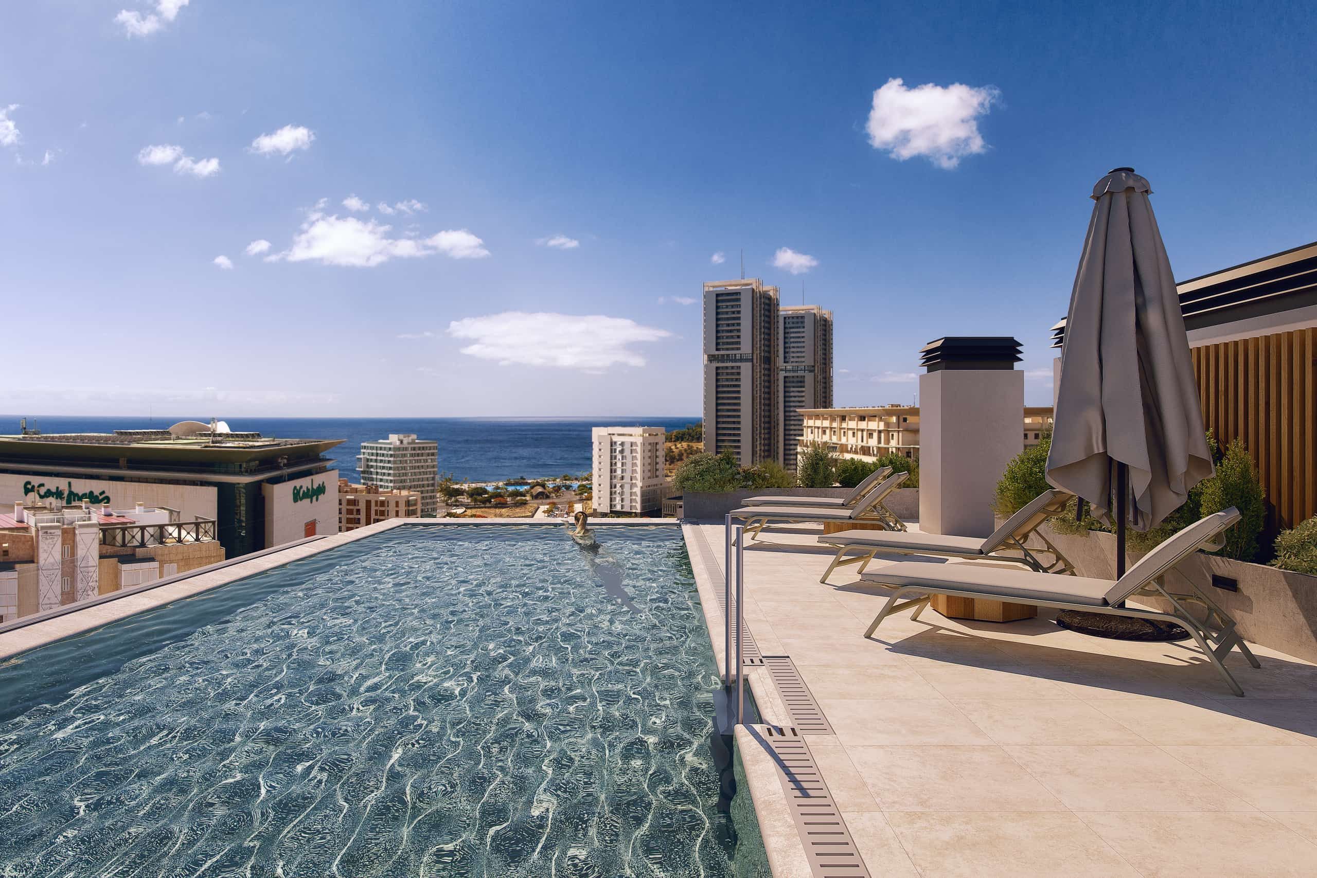 Swimming pool of Flat for sale in  Santa Cruz de Tenerife Capital  with Private garden, Terrace and Storage room