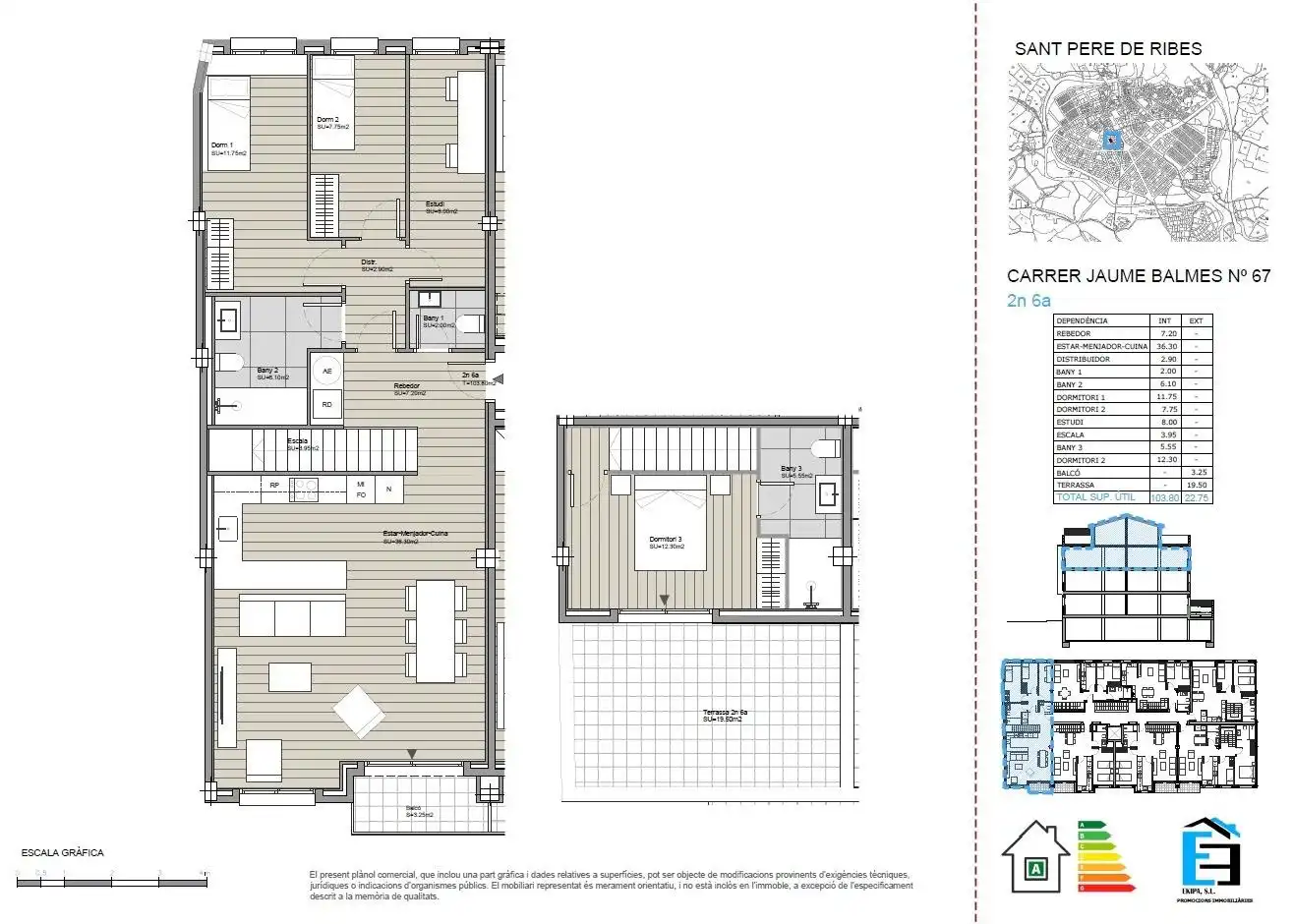 Duplex avec terrasse à vendre à Carrer JAUME BALMES 67, imagen 9