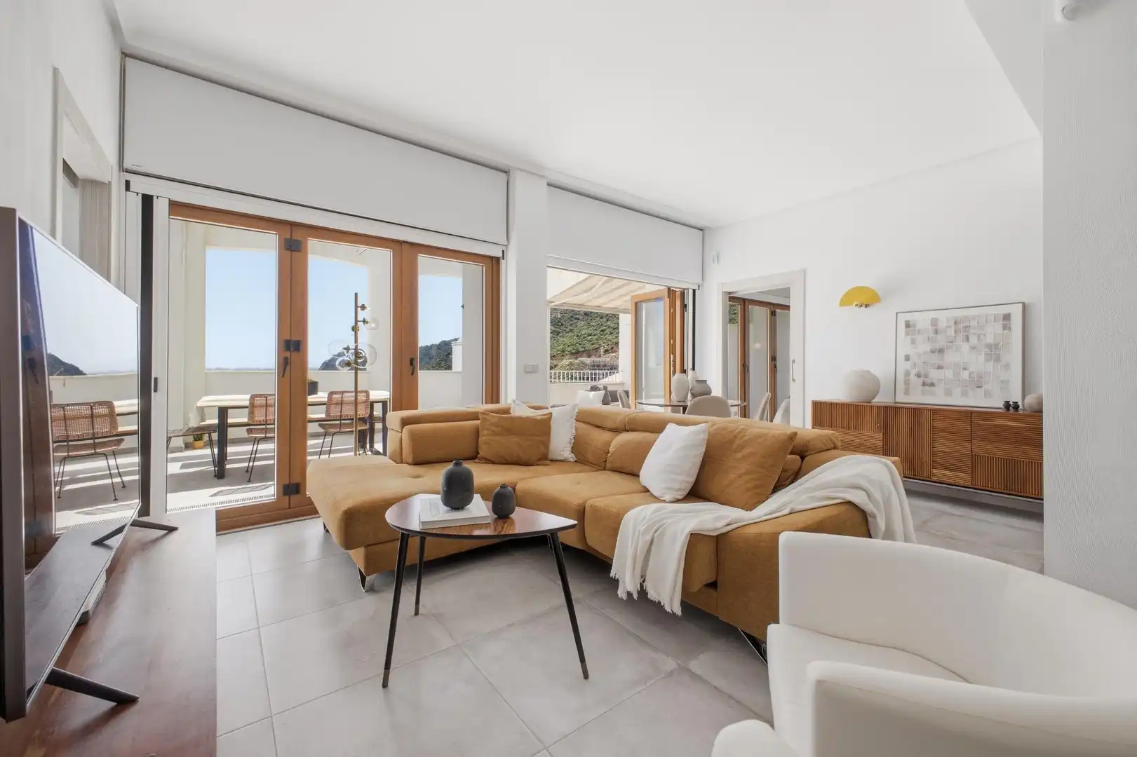 Sala de estar de Ático en venta en Xeresa con Aire acondicionado, Jardín privado y Terraza