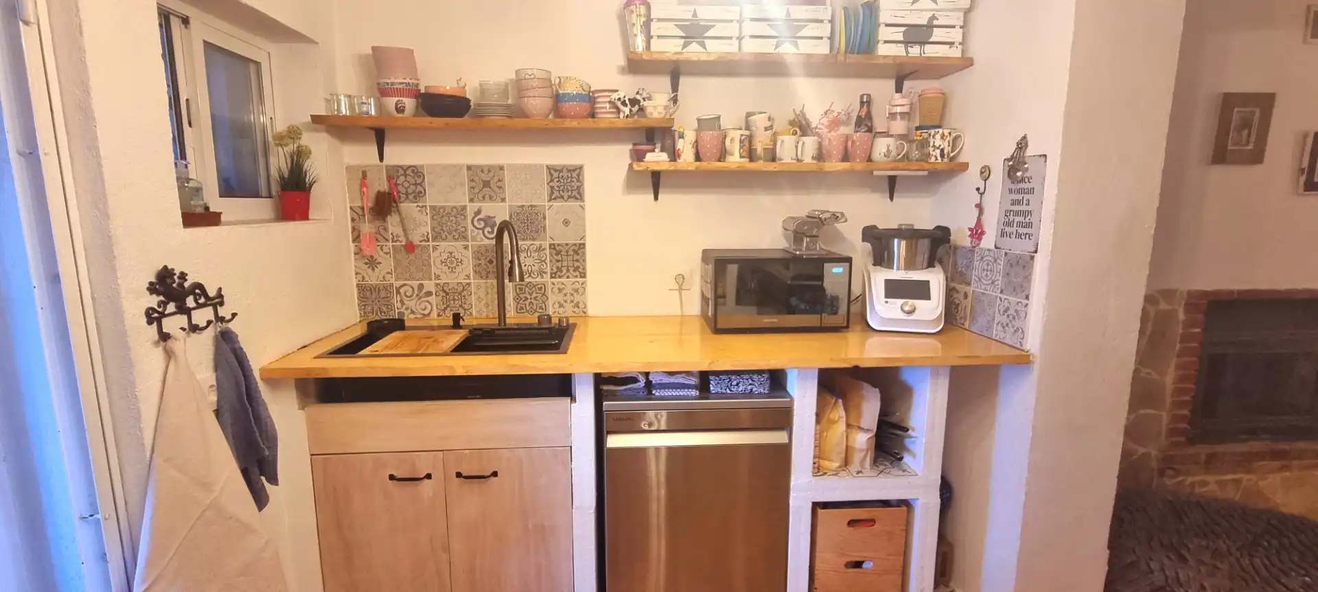 Cocina de Finca rústica en venta en Vinaròs con Aire acondicionado, Jardín privado y Terraza