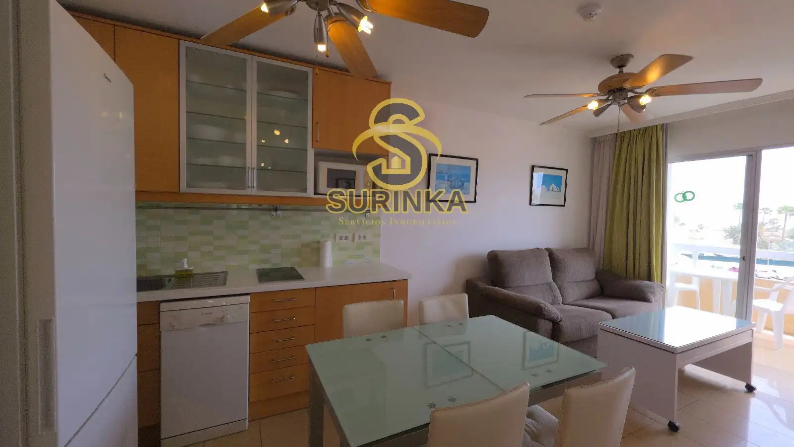 Kitchen of Flat for rent in San Bartolomé de Tirajana  with Terrace, Swimming Pool and Furnished
