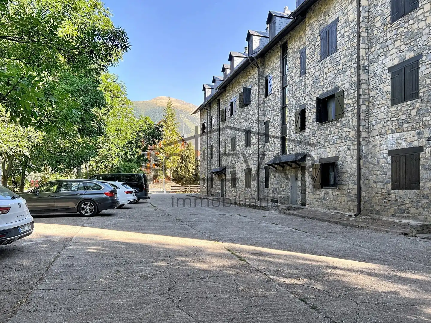 Vista exterior de Pis en venda en La Vall de Boí amb Jardí privat, Parquet i Piscina